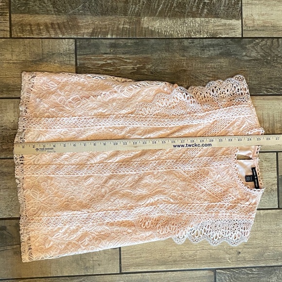 Cable & Gauge Soft Pink Lace Top - Picture 10 of 12